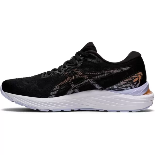 imageASICS Womens GelCumulus 23 Mesh Knit Running ShoesBlackSun Peach