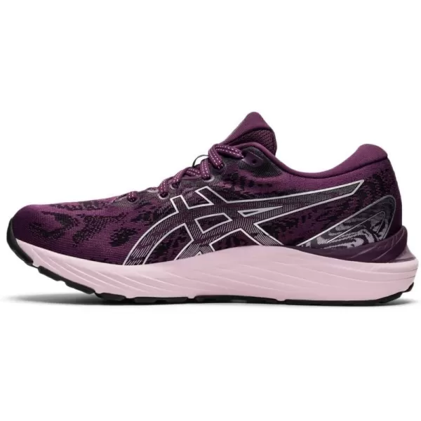 imageASICS Womens GelCumulus 23 Mesh Knit Running ShoesDeep PlumPure Silver