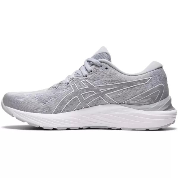 imageASICS Womens GelCumulus 23 Mesh Knit Running ShoesPiedmont GreyWhite