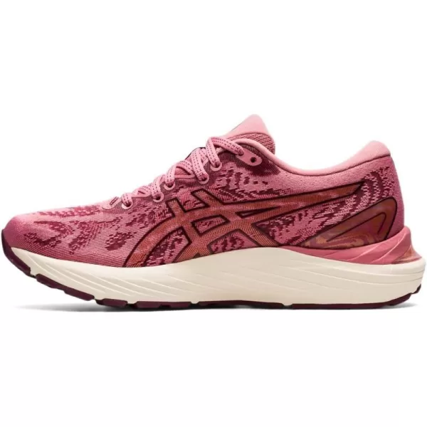 imageASICS Womens GelCumulus 23 Mesh Knit Running ShoesSmokey RoseDeep Mars