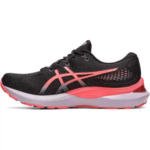 imageASICS Womens GelCumulus 24 Running ShoesBlackPapaya