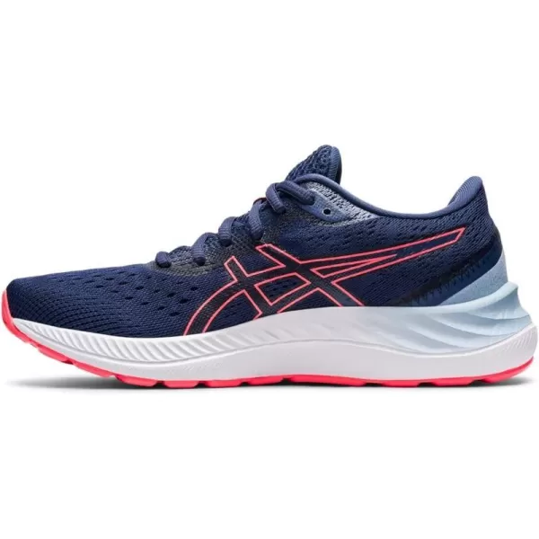 imageASICS Womens GelExcite 8 Running ShoesThunder BlueBlazing Coral