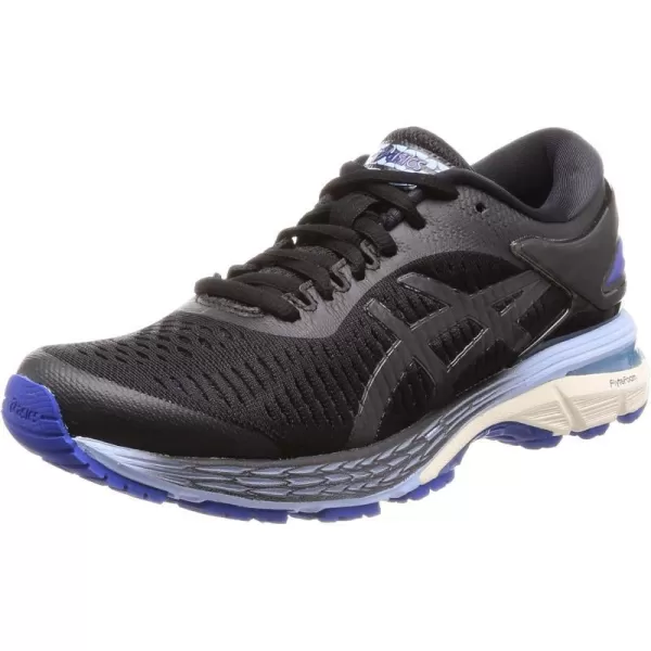 imageASICS Womens GelKayano 25 Running ShoesBlack Black Asics Blue 001