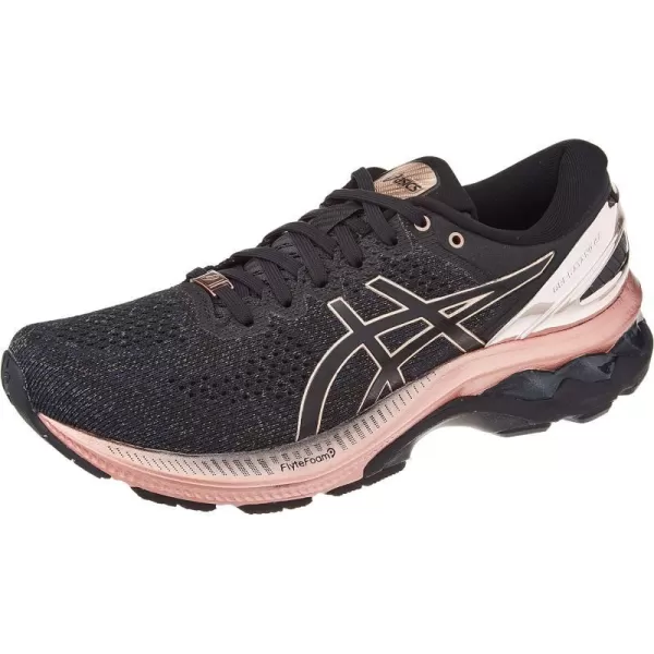 imageASICS Womens GelKayano 27 Running ShoesBlackRose Gold