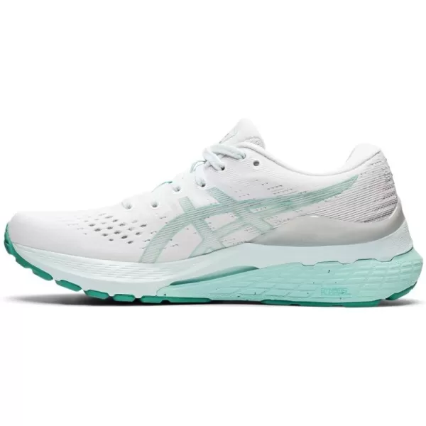imageASICS Womens GelKayano 28 Running ShoesWhiteOasis Green