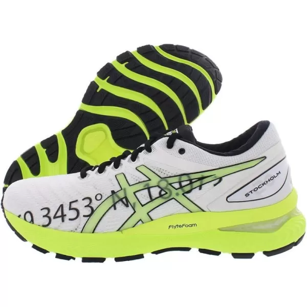 imageASICS Womens GelNimbus 22 LiteShow Running ShoesWhiteSafety Yellow