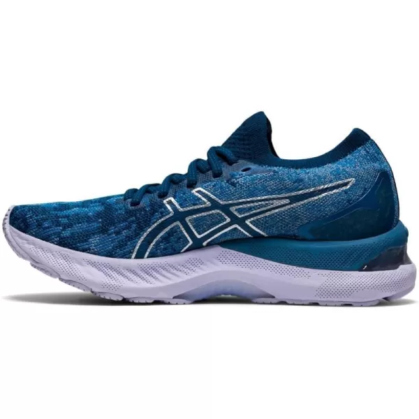 imageASICS Womens GelNimbus 23 Knit Running ShoesGrey FlossMako Blue