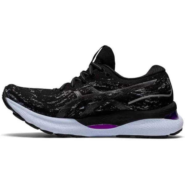 imageASICS Womens GelNimbus 24 Mesh Knit Running ShoesBlackBlack