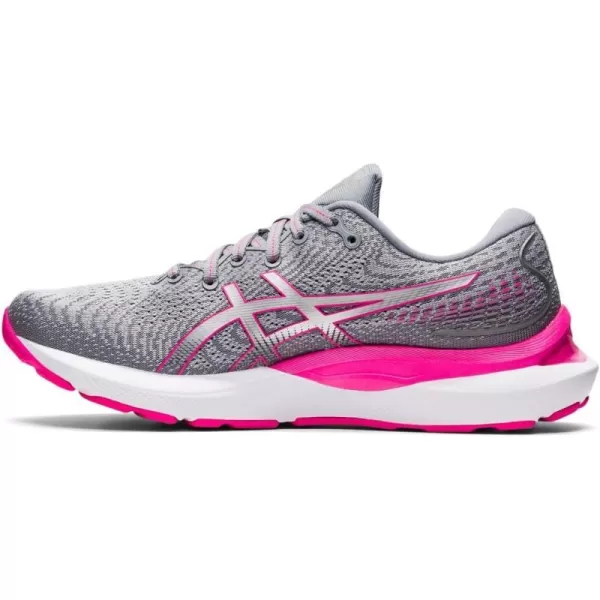 imageASICS Womens GelNimbus 24 Running ShoesSheet RockPink Glo