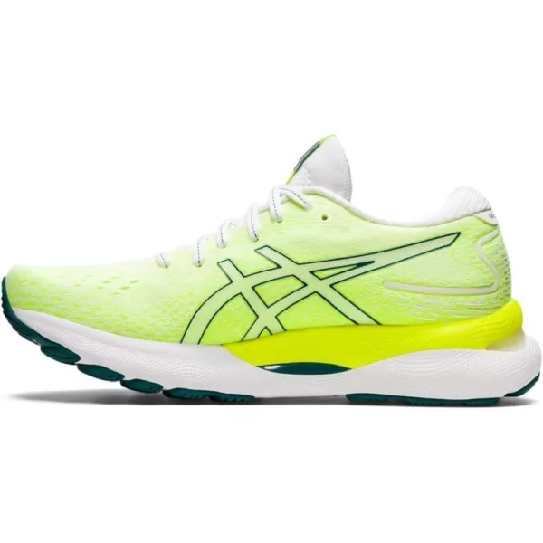 imageASICS Womens GelNimbus 24 Running ShoesWhiteVelvet Pine