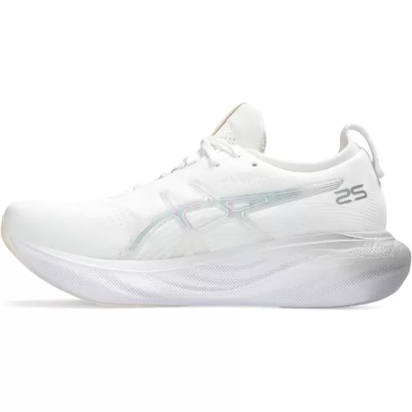 imageASICS Womens GelNimbus 25 Platinum Running ShoesWhiteRose Dust