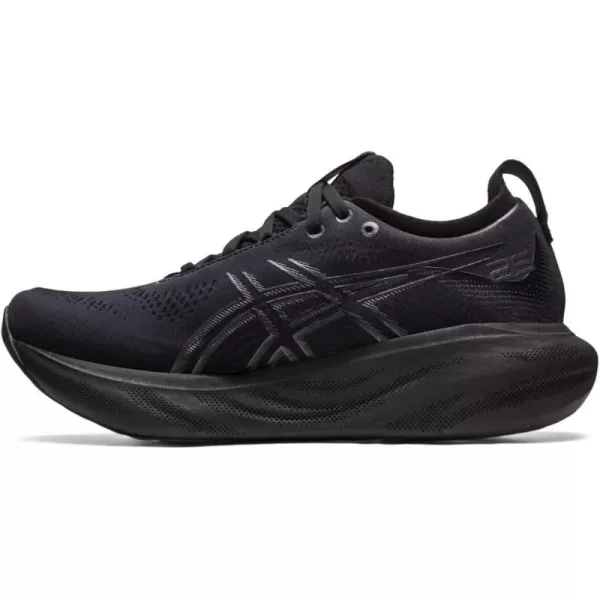 imageASICS Womens GelNimbus 25 Running ShoesBlackGraphite Grey
