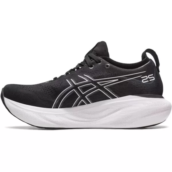 imageASICS Womens GelNimbus 25 Running ShoesBlackPure Silver