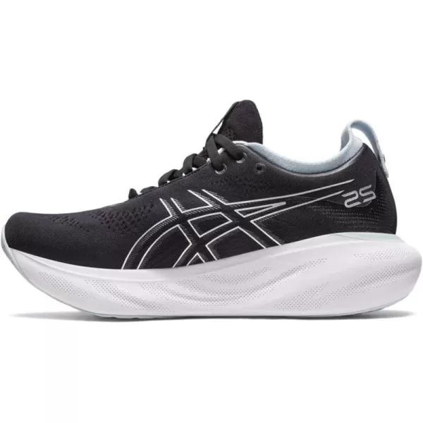 imageASICS Womens GelNimbus 25 Running ShoesBlackReborn Blue