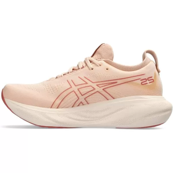 imageASICS Womens GelNimbus 25 Running ShoesPale ApricotLight Garnet