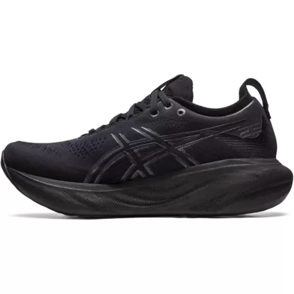 imageASICS Womens GelNimbus 25 RunningBlackGraphite Grey