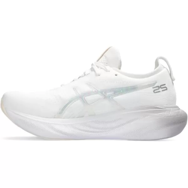 imageASICS Womens GelNimbus 25 RunningWhiteRose Dust