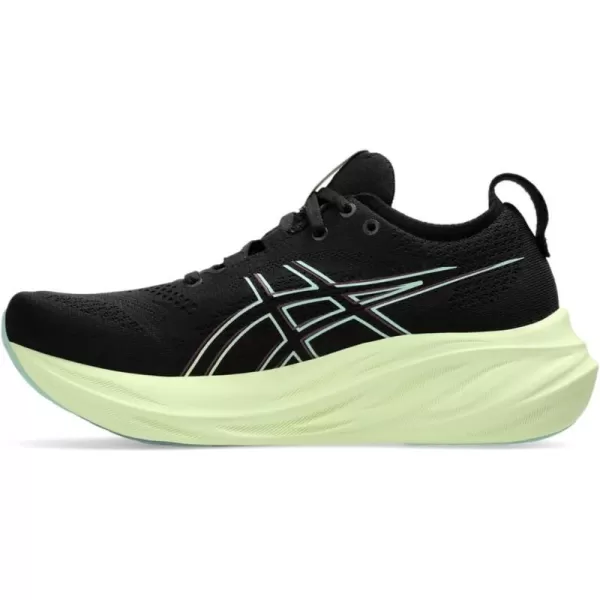 imageASICS Womens GelNimbus 26 Running ShoeBlackCool Matcha