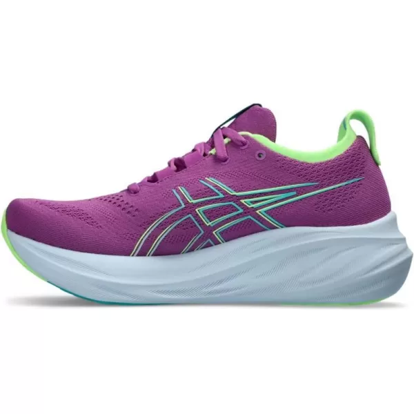 imageASICS Womens GelNimbus 26 Running ShoeLiteshowIlluminate Green