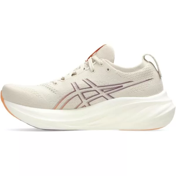imageASICS Womens GelNimbus 26 Running ShoeOatmealFaded Orange