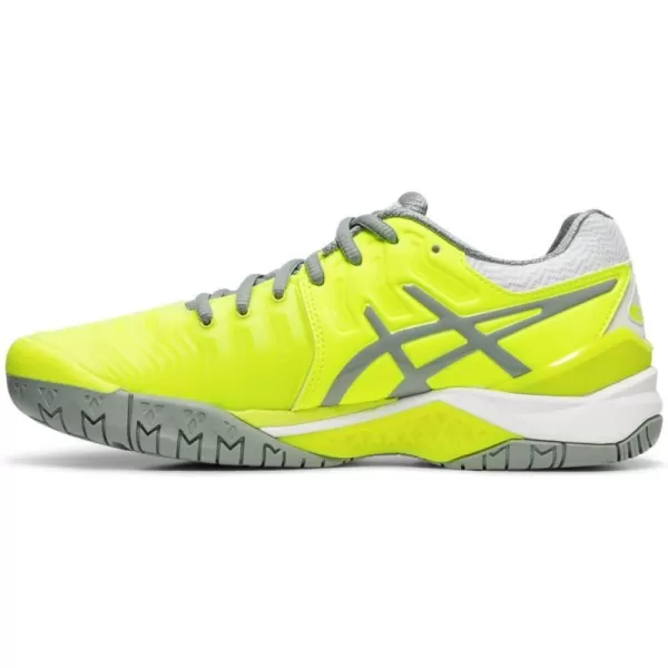 imageASICS Womens GelResolution 7 Athletic ShoeSafety YellowStone Grey