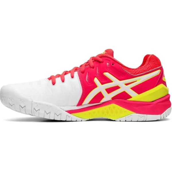 imageASICS Womens GelResolution 7 Tennis ShoesWhiteLaser Pink
