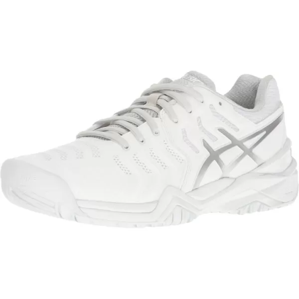 imageASICS Womens GelResolution 7 Tennis ShoesWhiteSilver