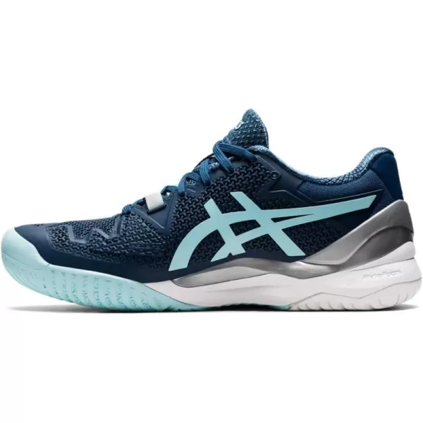 imageASICS Womens GelResolution 8 Tennis ShoesLight IndigoClear Blue