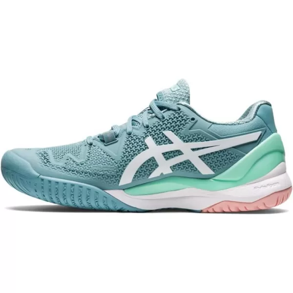 imageASICS Womens GelResolution 8 Tennis ShoesSmoke BlueBlue