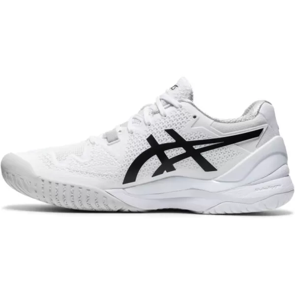 imageASICS Womens GelResolution 8 Tennis ShoesWhiteBlack