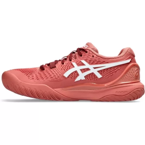 imageASICS Womens GelResolution 9 Tennis ShoeLight GarnetWhite