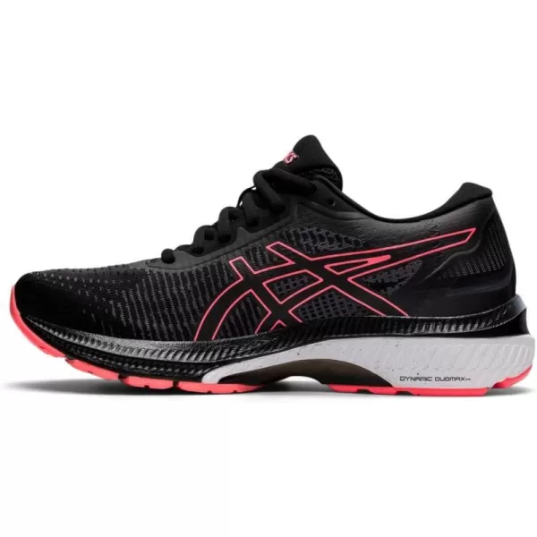 imageASICS Womens GelSUPERION 5 Running ShoesBlackBlazing Coral