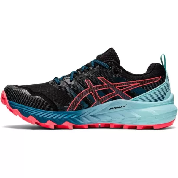 imageASICS Womens GelTrabuco 9 Running Shoes 6 BlackBlazing Coral10 BlackBlazing Coral