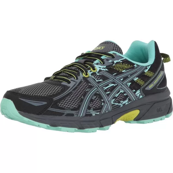 imageASICS Womens GelVenture 6 RunningShoesBlackCarbonNeon Lime