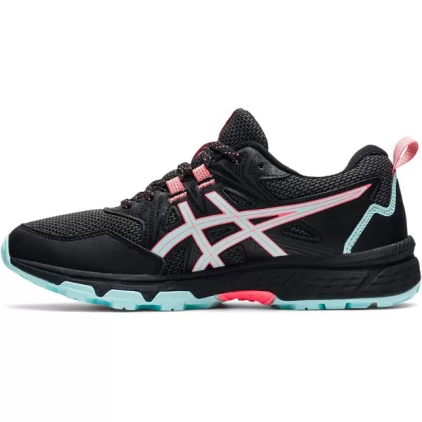 imageASICS Womens GelVenture 8 Running ShoesBlackClear Blue