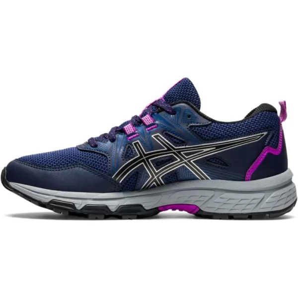 imageASICS Womens GelVenture 8 Running ShoesMidnightPure Silver