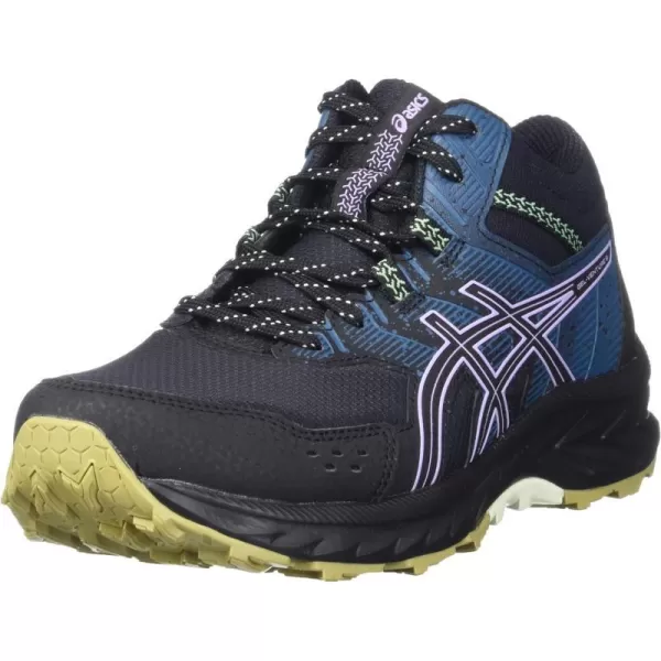 imageASICS Womens GelVenture 9 Mid Top Running ShoesBlackDigital Violet