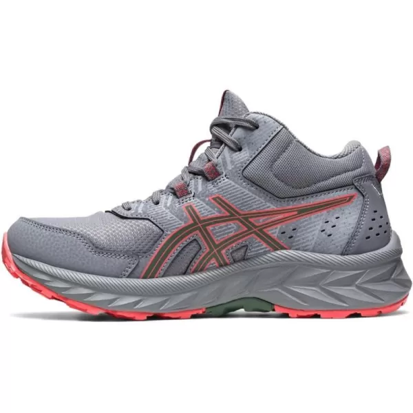 imageASICS Womens GelVenture 9 Mid Top Running ShoesSheet RockPapaya