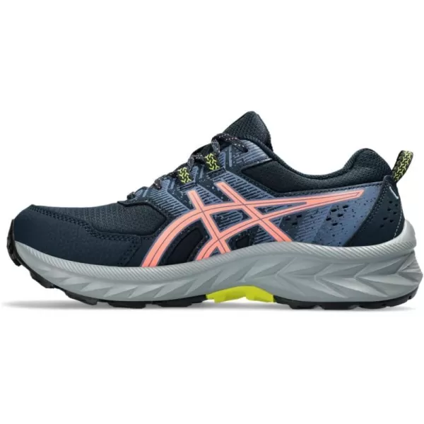 imageASICS Womens GelVenture 9 Running ShoesFrench BlueSun Coral