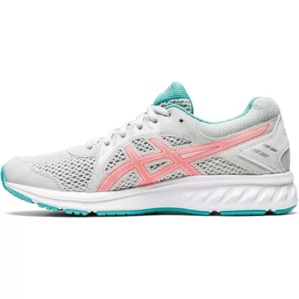 imageASICS Womens Jolt 2 Running ShoesGlacier GreySunrise Red