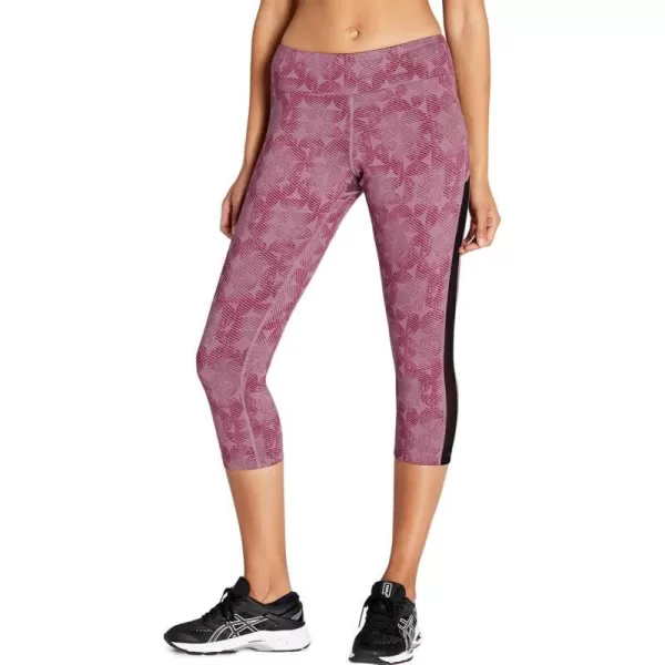 imageASICS Womens Kate Mesh Capri Running ApparelPurple OxideDried Berry Linear Eclipse