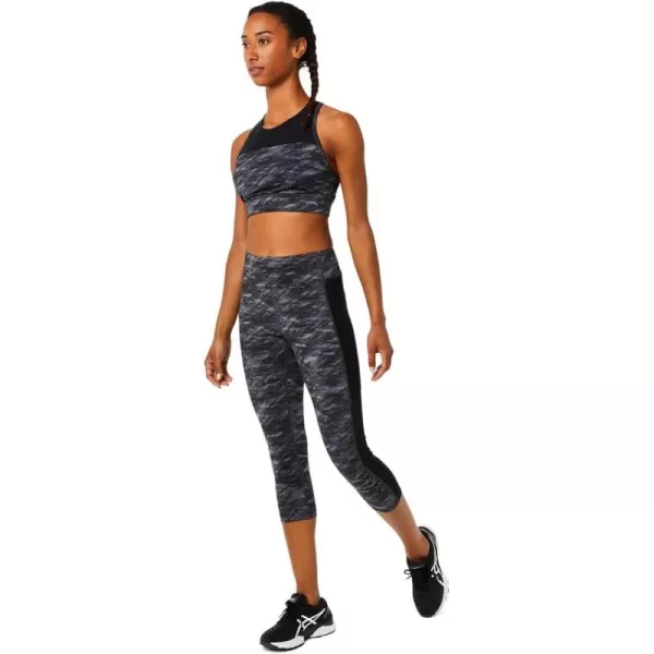 imageASICS Womens Kate Pocket Capri Training ApparelGrey Multi
