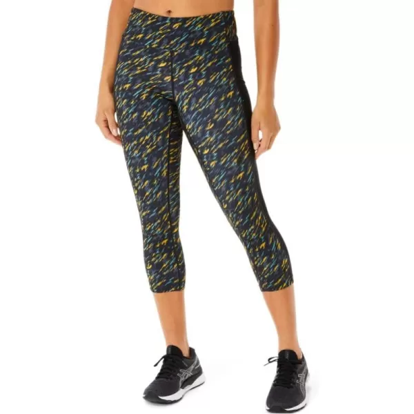 imageASICS Womens Kate Pocket Capri Training ApparelNight ShadeSage Print