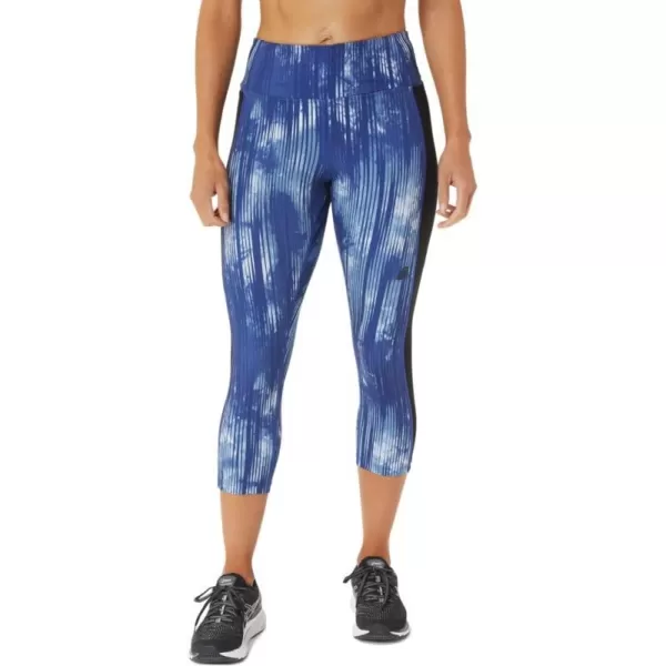 imageASICS Womens Kate Pocket Capri Training ApparelTie Dye Grand SharkPerformance Black