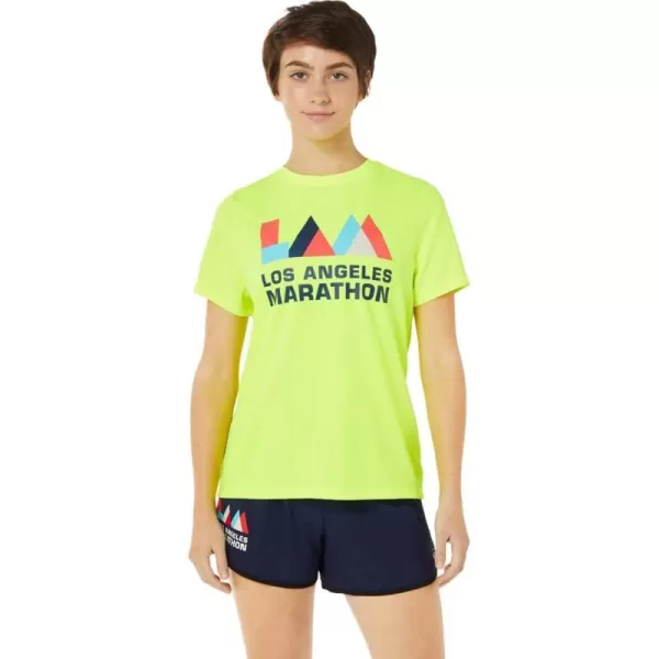 imageASICS Womens LAM RS II Short Sleeve Running ApparelSafety Yellow