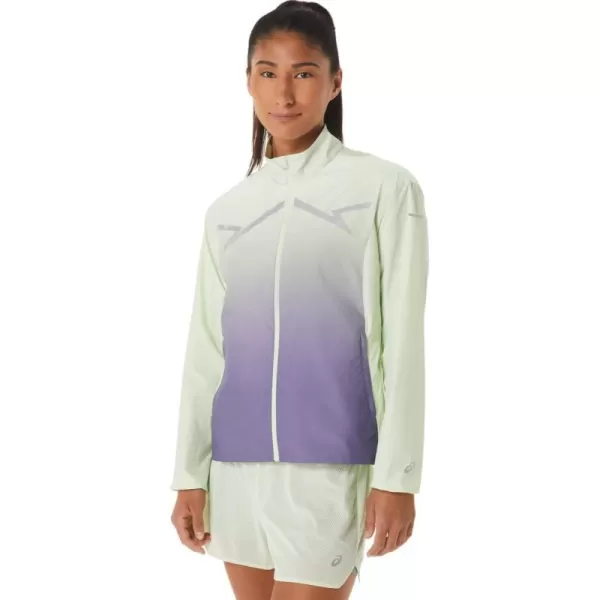 imageASICS Womens LITESHOW JACKET APPARELWhisper GreenDusty Purple