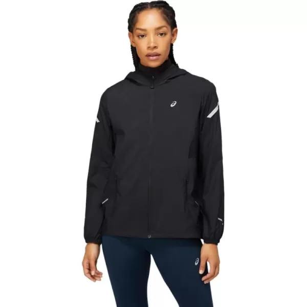 imageASICS Womens LITESHOW JACKET ApparelPerformance Black
