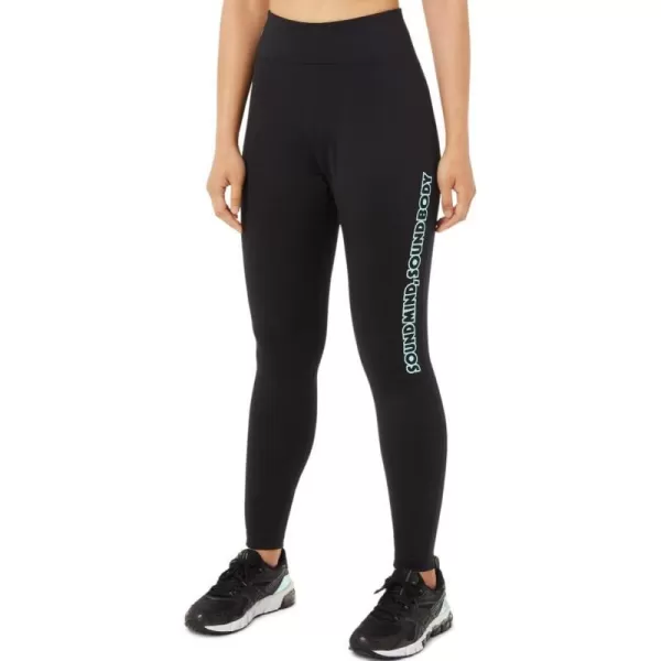 imageASICS Womens Logo Graphic Tight Training ApparelPerformance Black