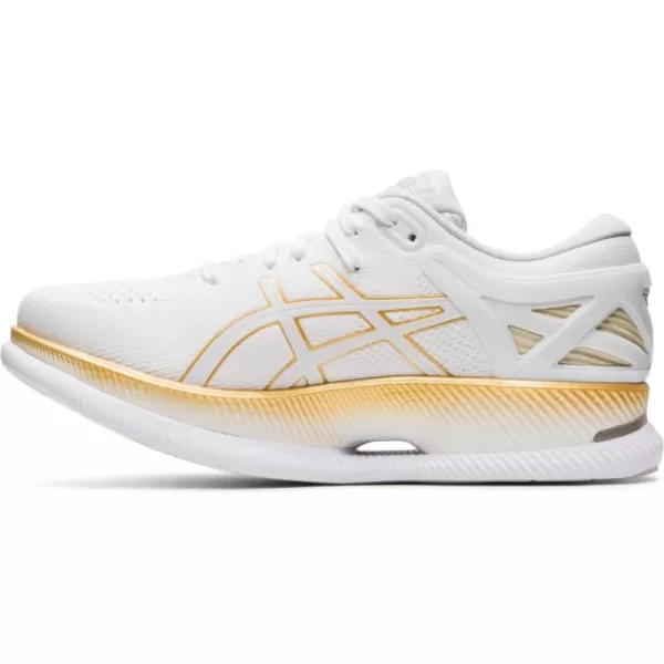 imageASICS Womens MetaRide Running ShoesWhitePure Gold