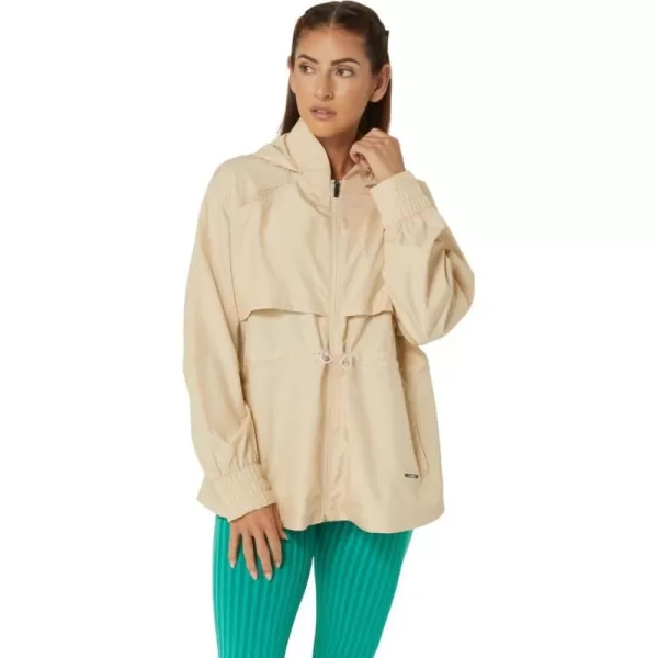 imageASICS Womens NAGINO ACTIBREEZE WOVEN JACKET TRAINING ApparelBeige